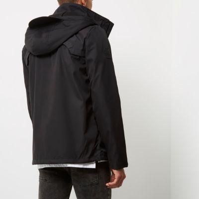 Black Bellfield hooded tech jacket